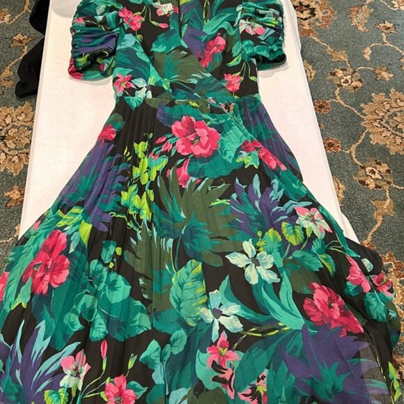 Vintage Opening Night Floral Dress Size 9/10 Excellent Condition Tulle Skirt - Picture 9 of 9